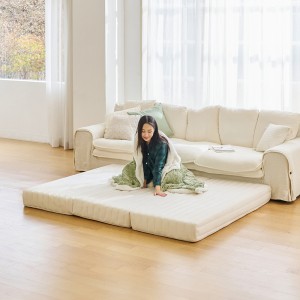 더릭스홈 3단 접이식 극세사 푹신탄탄한 매트리스